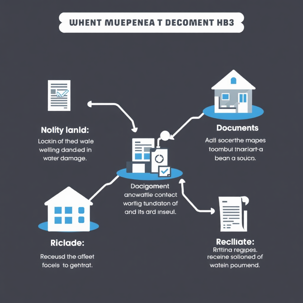 Step-by-step actions after water damage