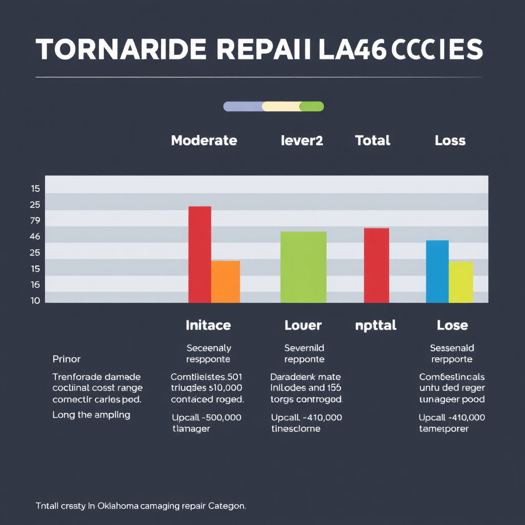 Cost breakdown infographic for tornado repair costs