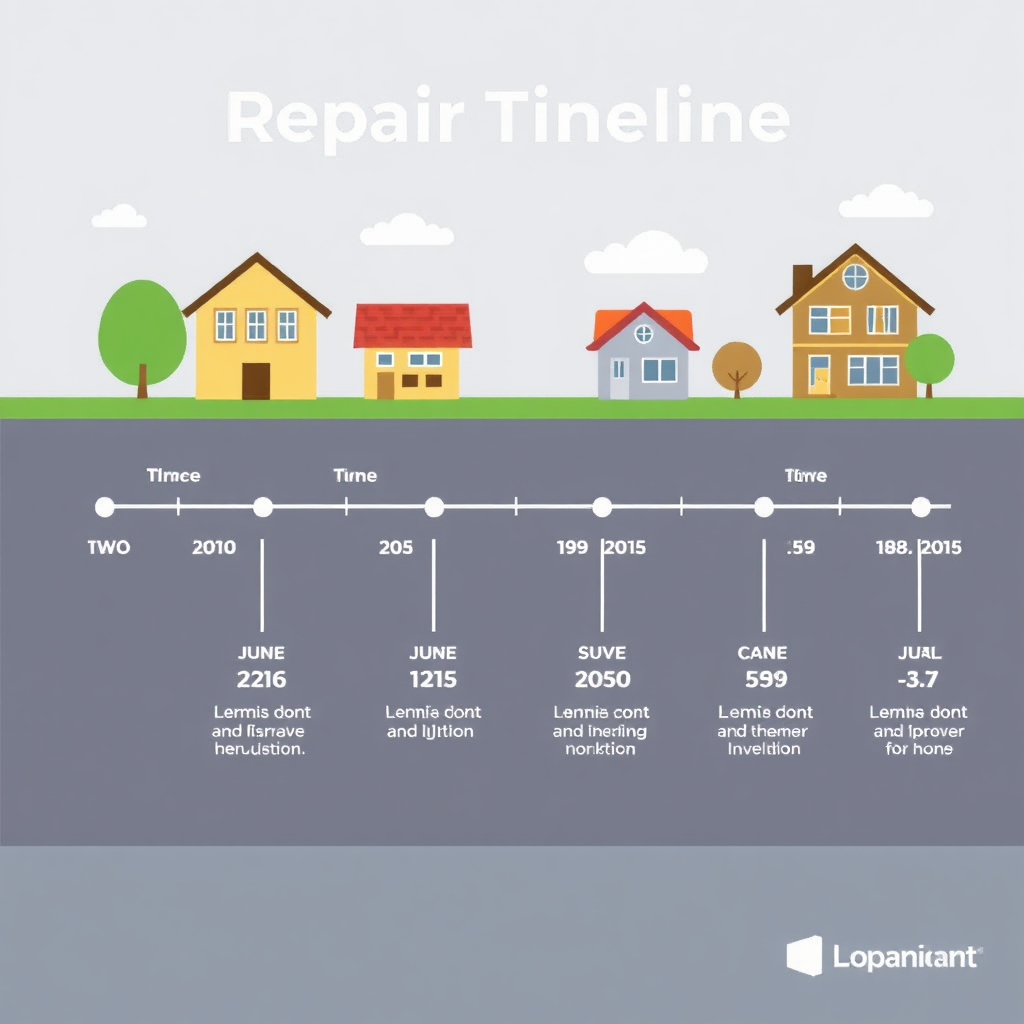 Timeline of tornado repair durations by severity