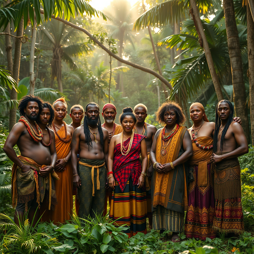 Maroon community in Jamaican forest