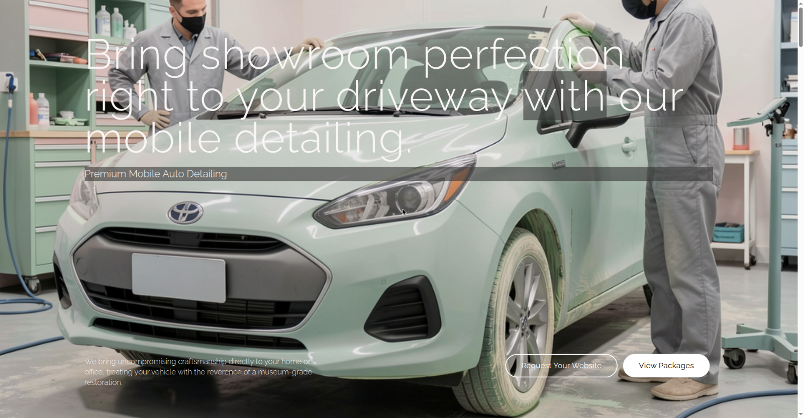 ONYX AUTO SPA — live demo website built with ClickSites