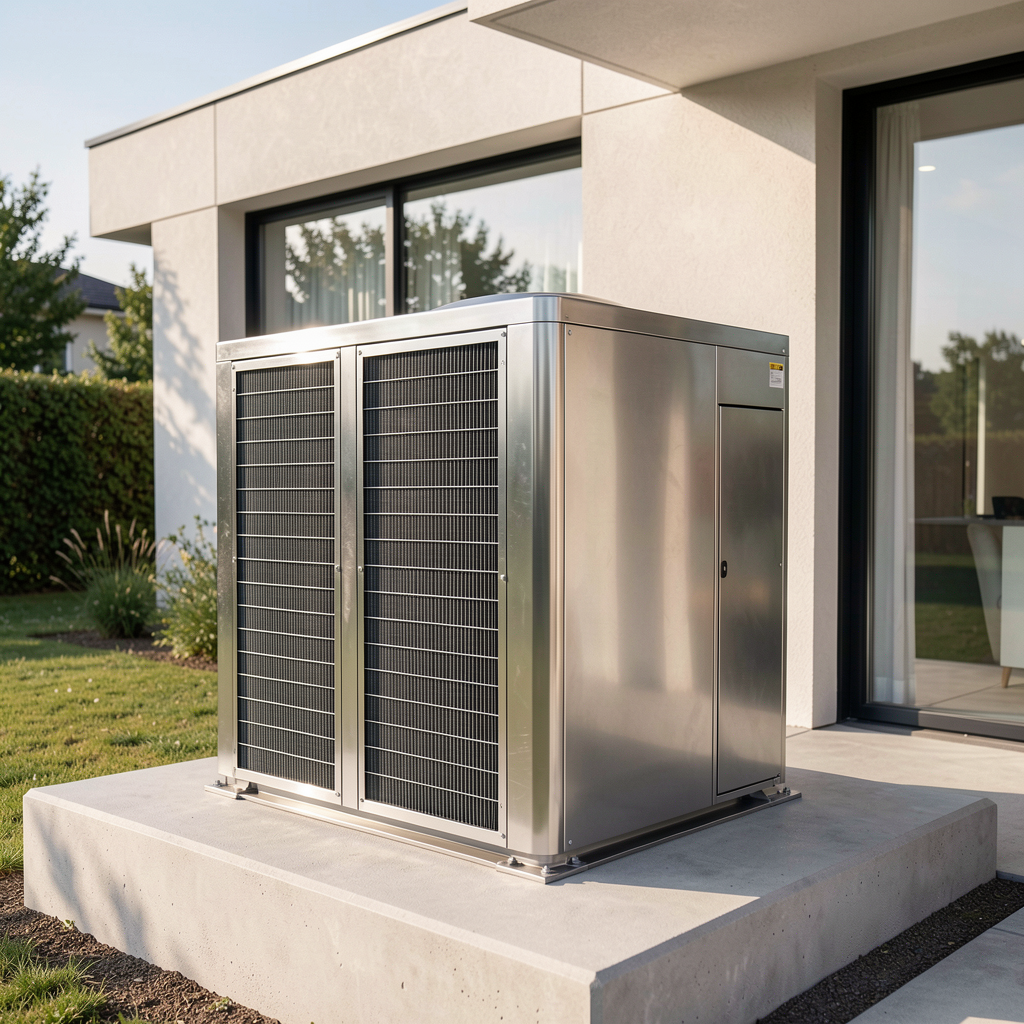 Modern HVAC installation