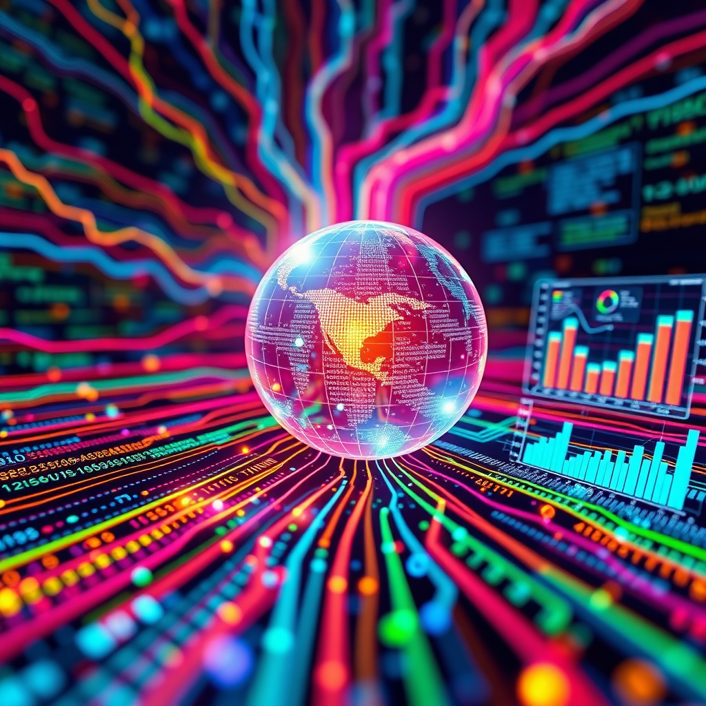 Create a photorealistic image representing targeted advertising. Visualize a digital radar screen with concentric circles radiating outwards. A bright beam of light is pinpointing a specific target on the screen, representing the ideal customer. Around the screen, digital icons and advertisements are floating, symbolizing the various channels and platforms used for advertising. The color palette should be a mix of blues and greens, conveying accuracy and efficiency. The lighting is sharp and focused, highlighting the target. A close-up shot, emphasizing the precision of the targeting. Add details such as data charts and analytics dashboards to enhance realism. The overall style should be technical and professional, reflecting the strategic nature of advertising.