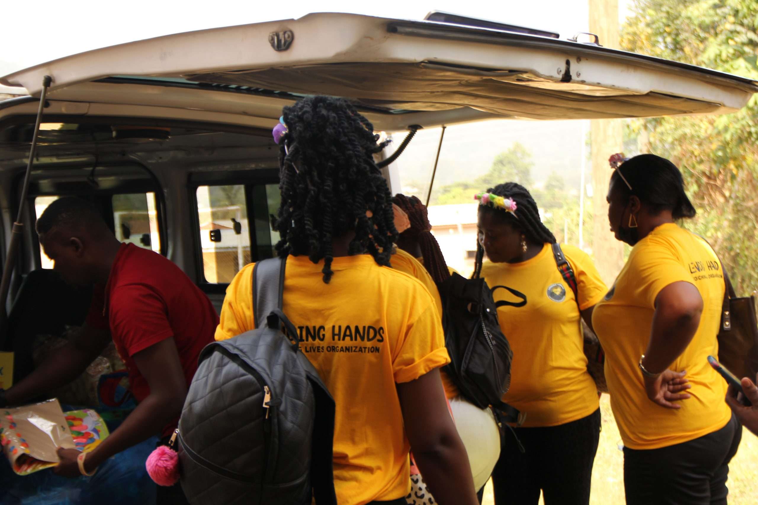 Community outreach program volunteers