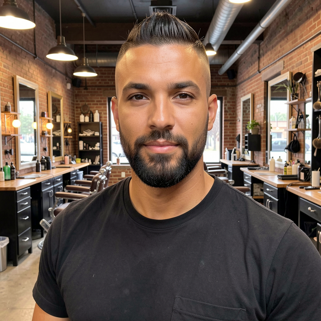 Finished haircut portrait