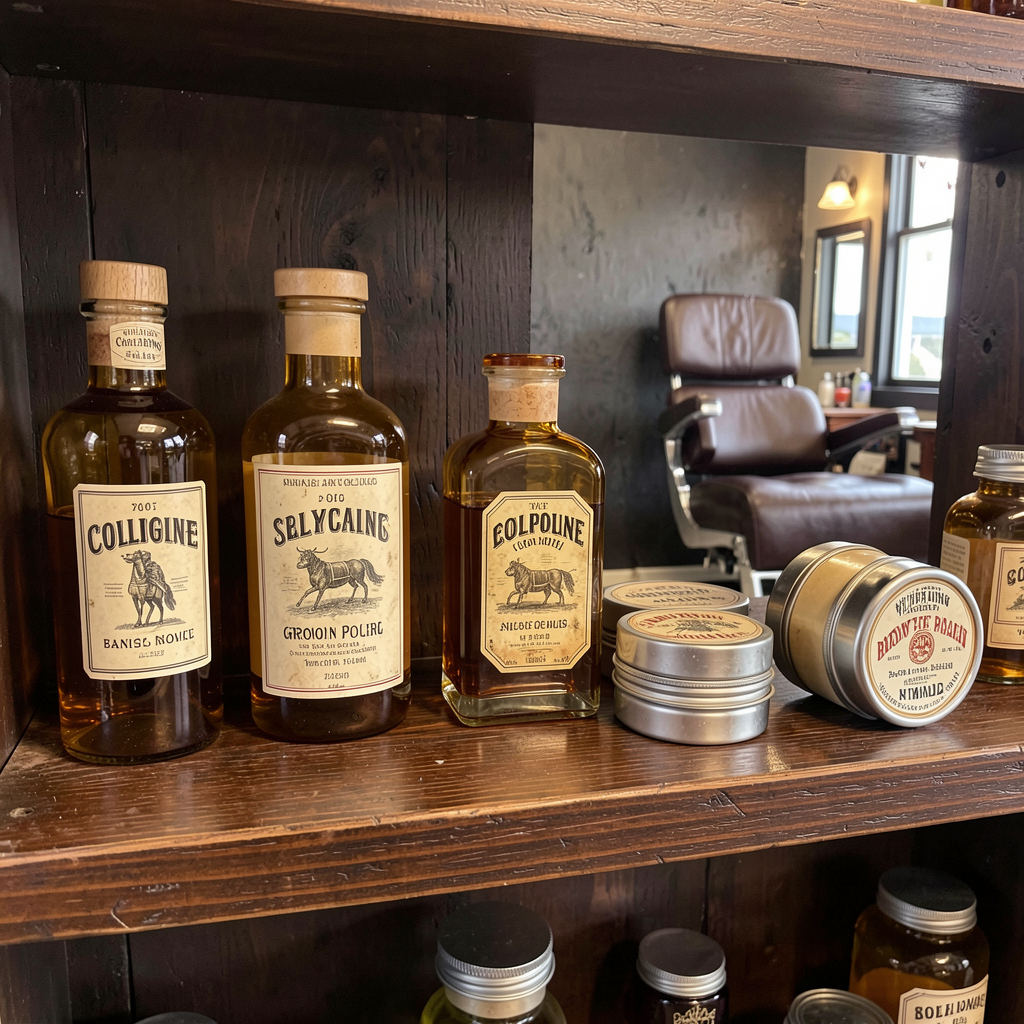 Grooming products display