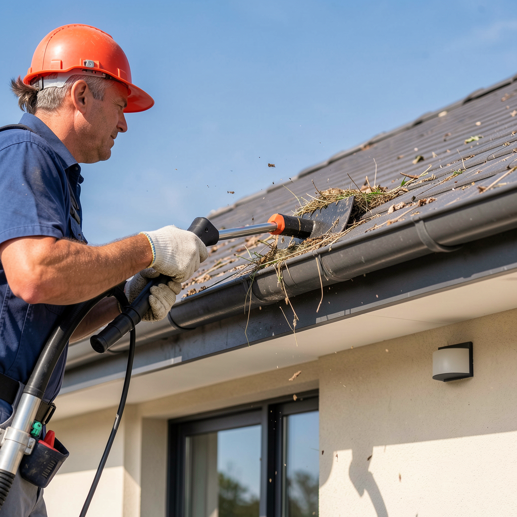 Gutter clearing service