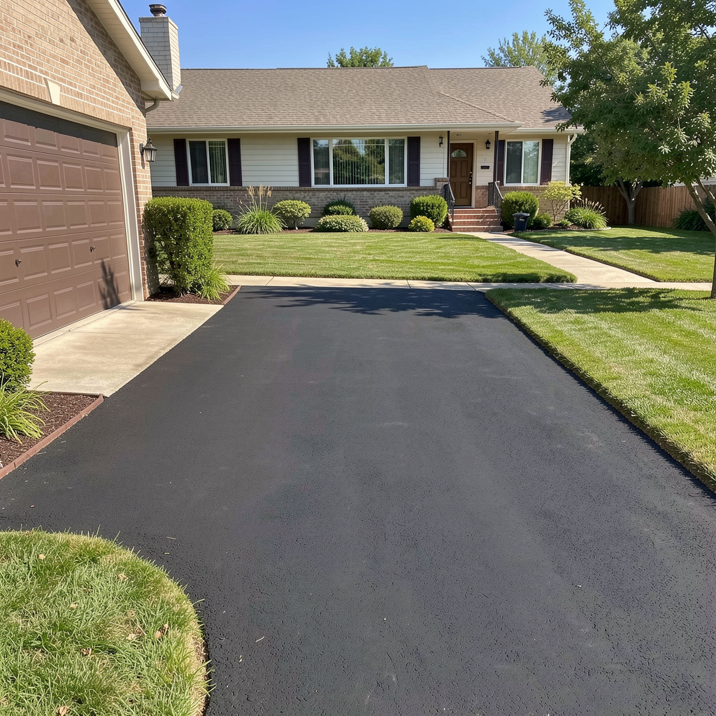 Clean tarmac driveway