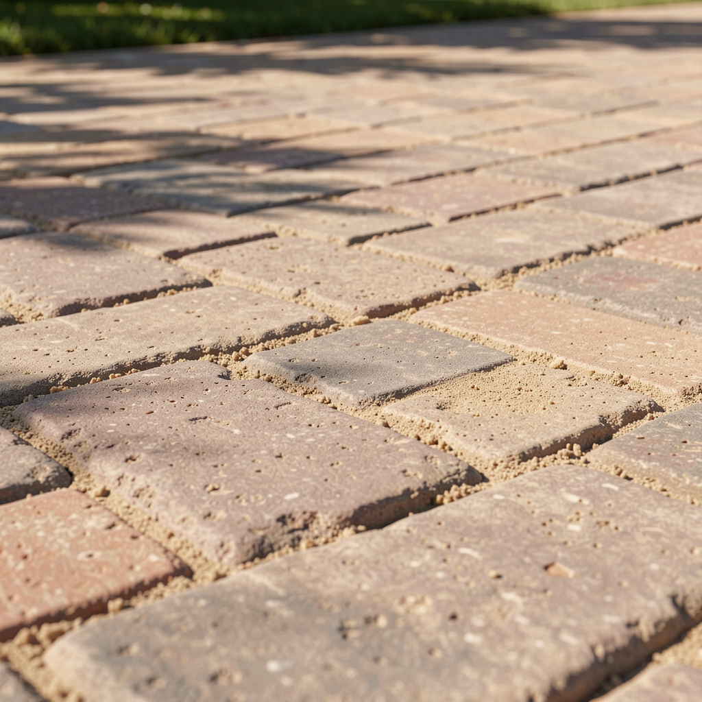 Clean block paving