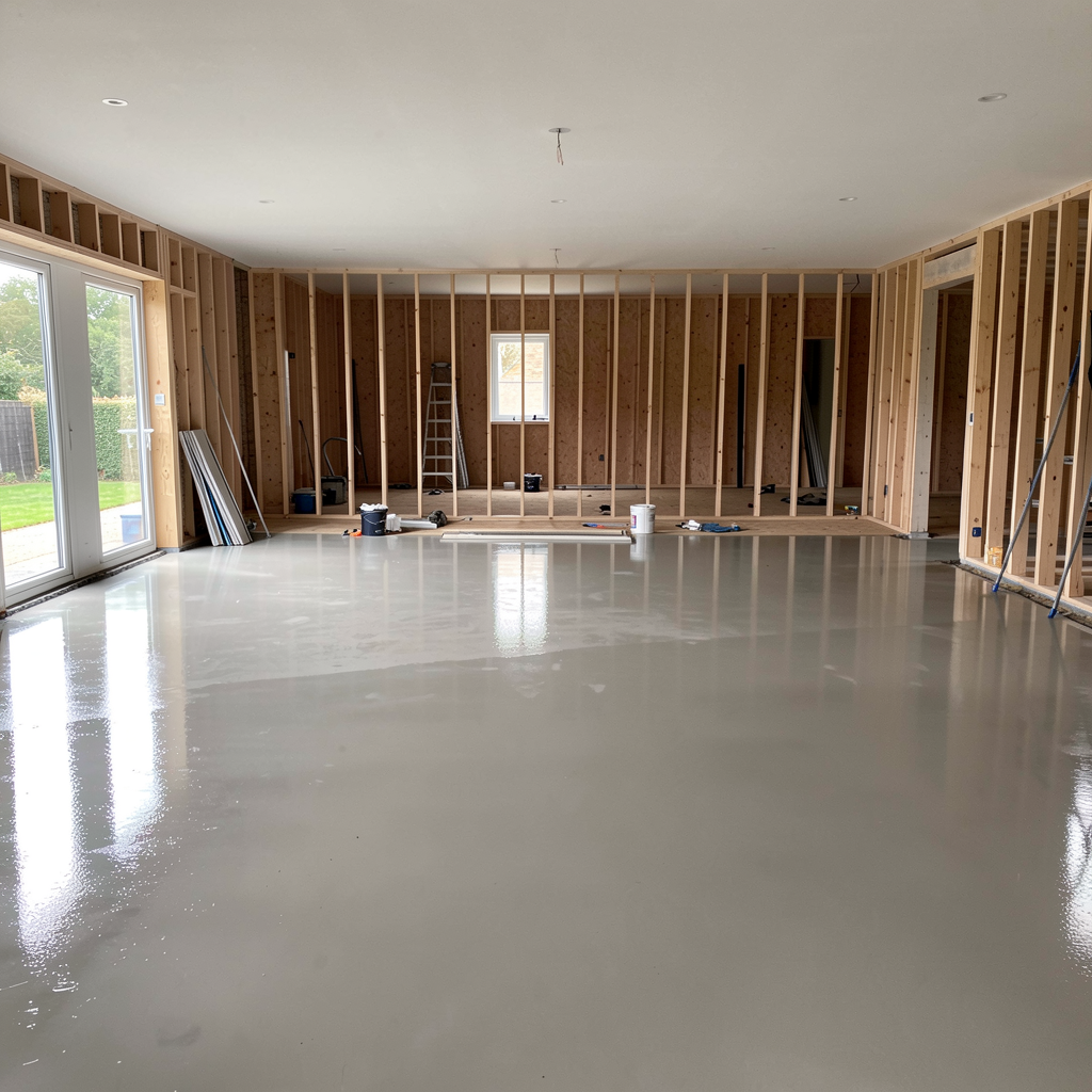 Screeding for new builds