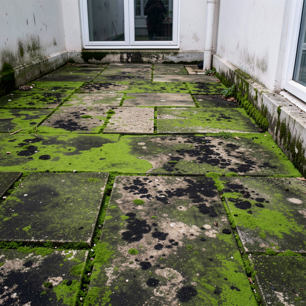 Patio Before Cleaning