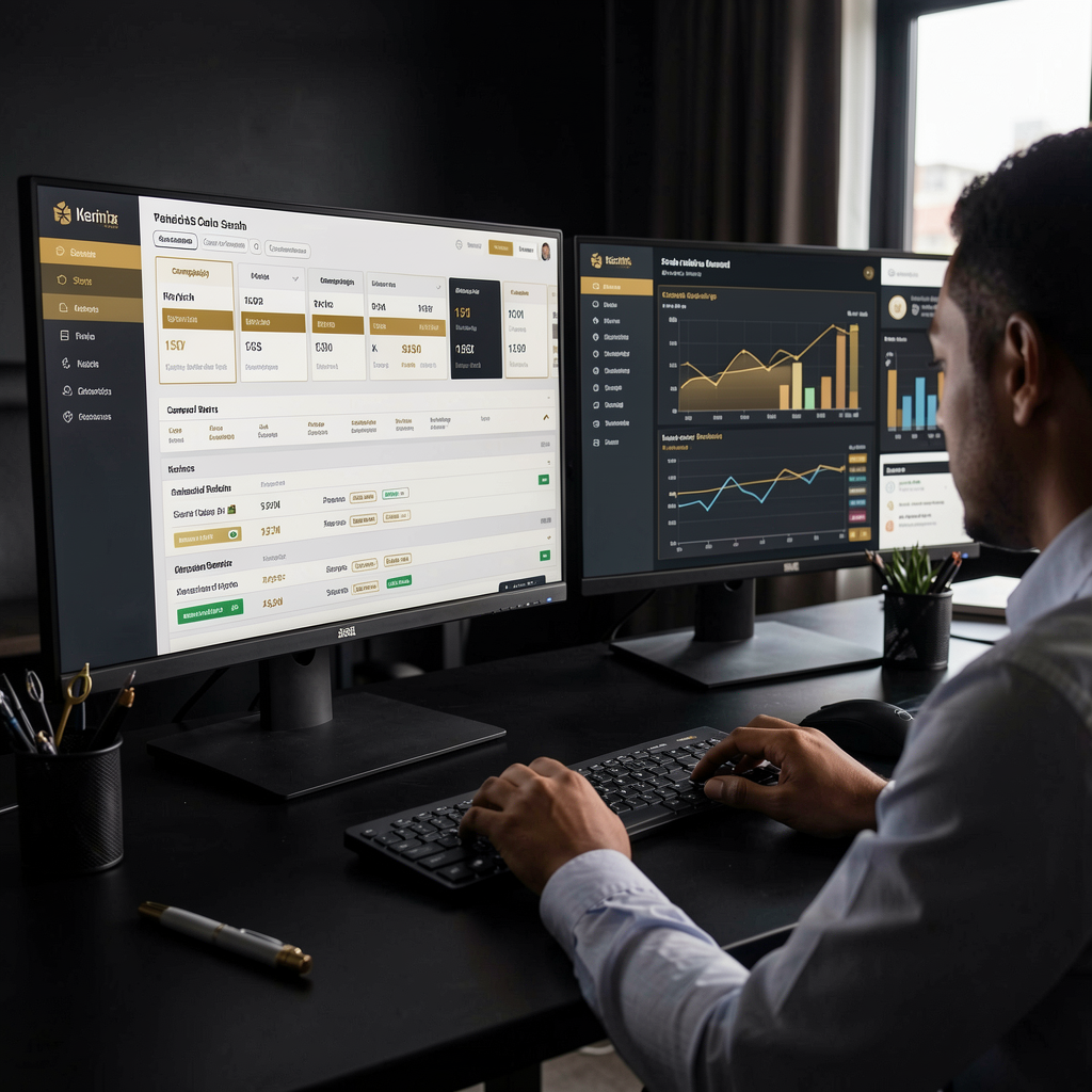 Digital advertising campaign dashboard