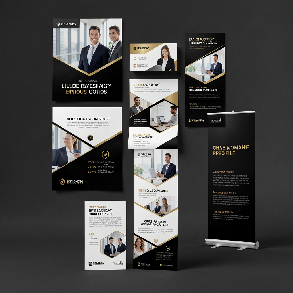 Flyers, business cards and promotional designs