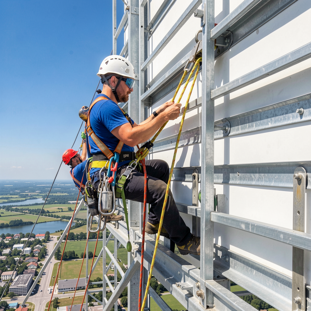 Rope access crews