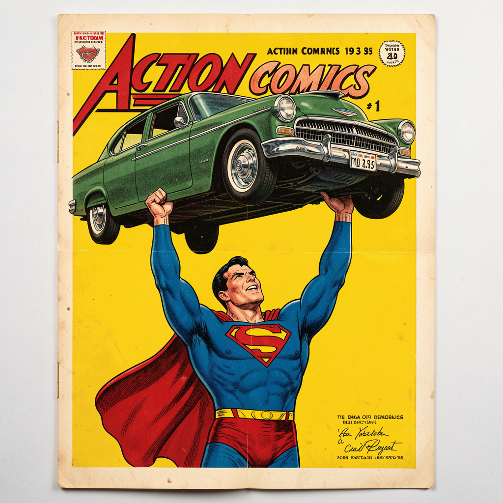 Action Comics #1 Original Cover Scan