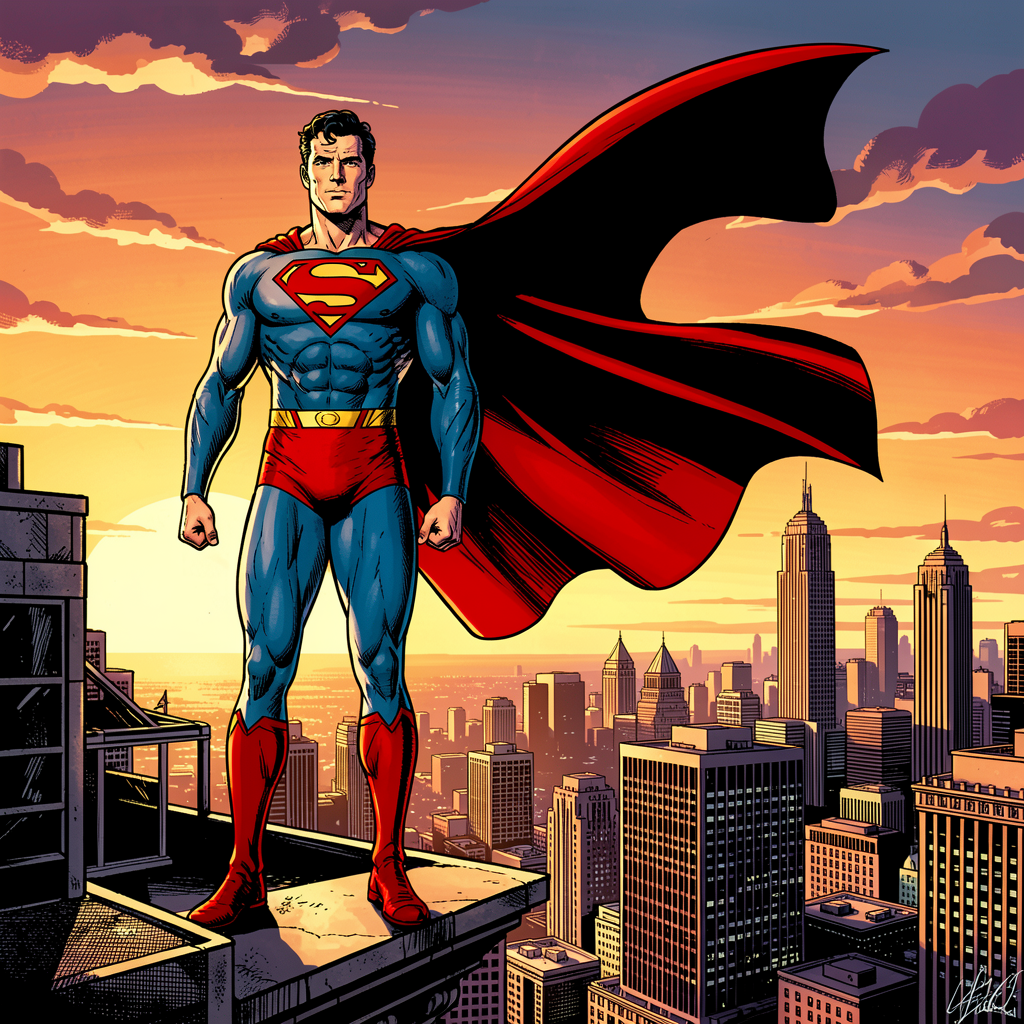 Superman Character Art
