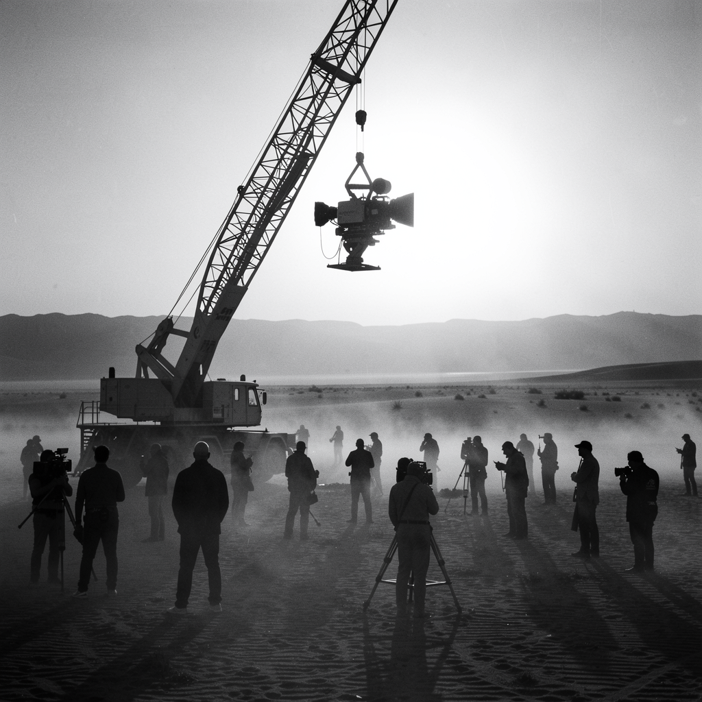 Behind the scenes on location filming