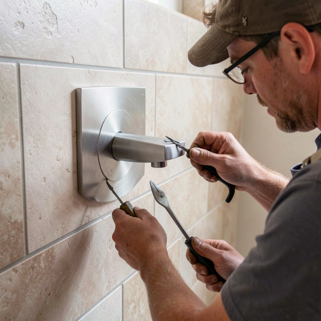 Shower faucet repair