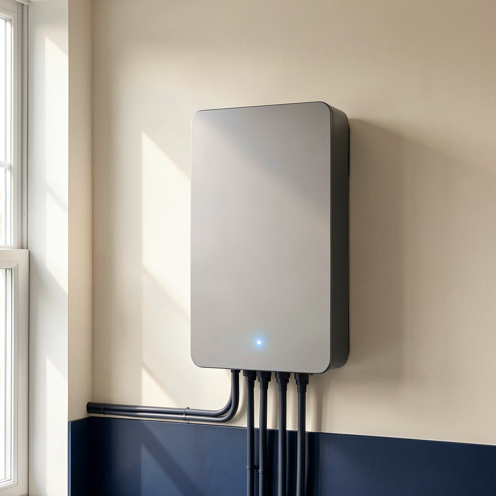 Smart solar inverter installed in home