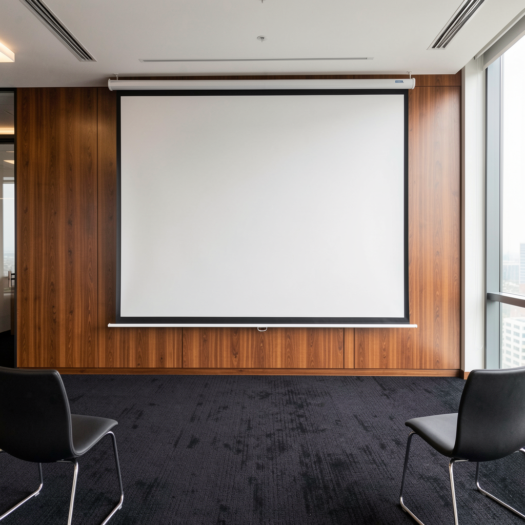 Freestanding projection screen
