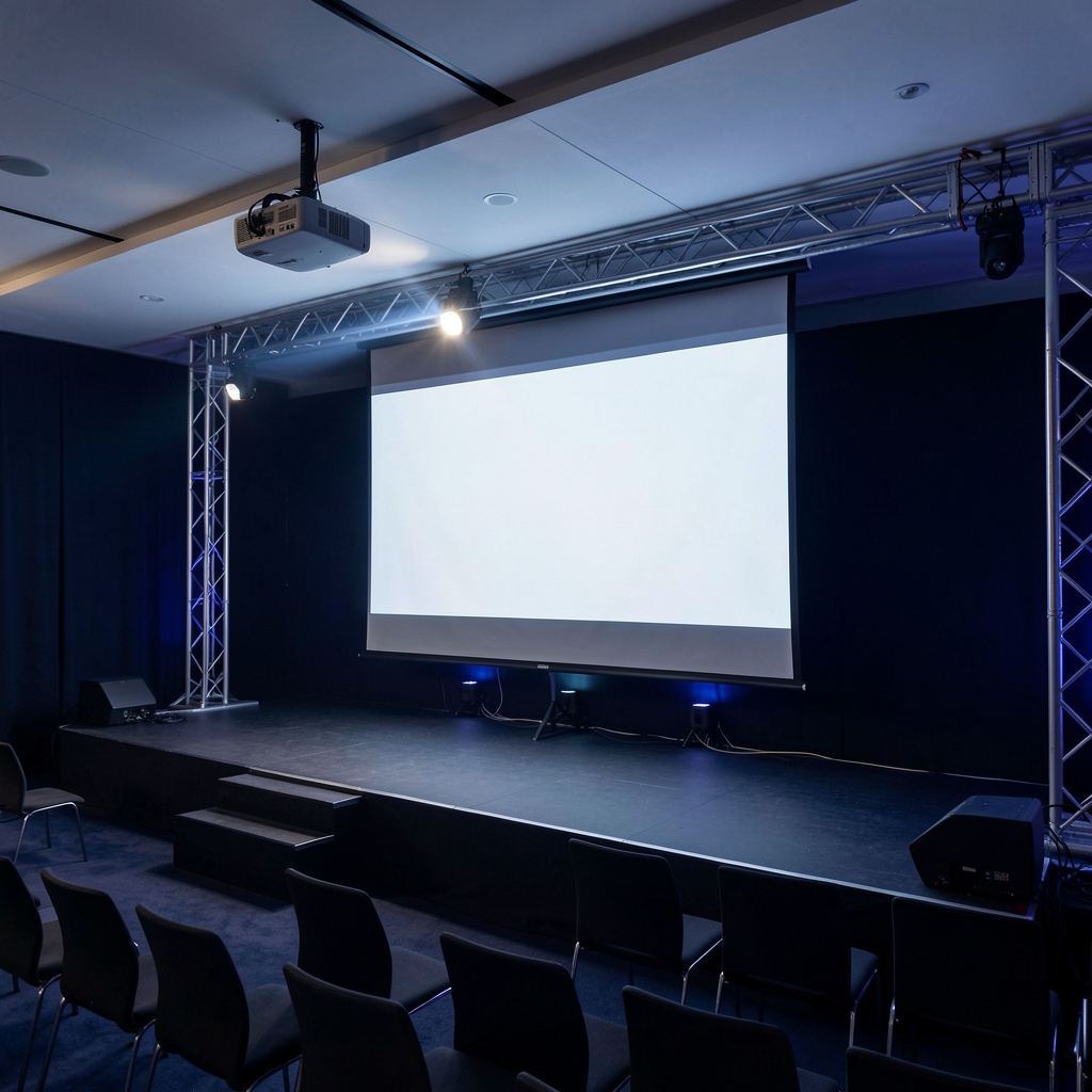 Rear projection installation