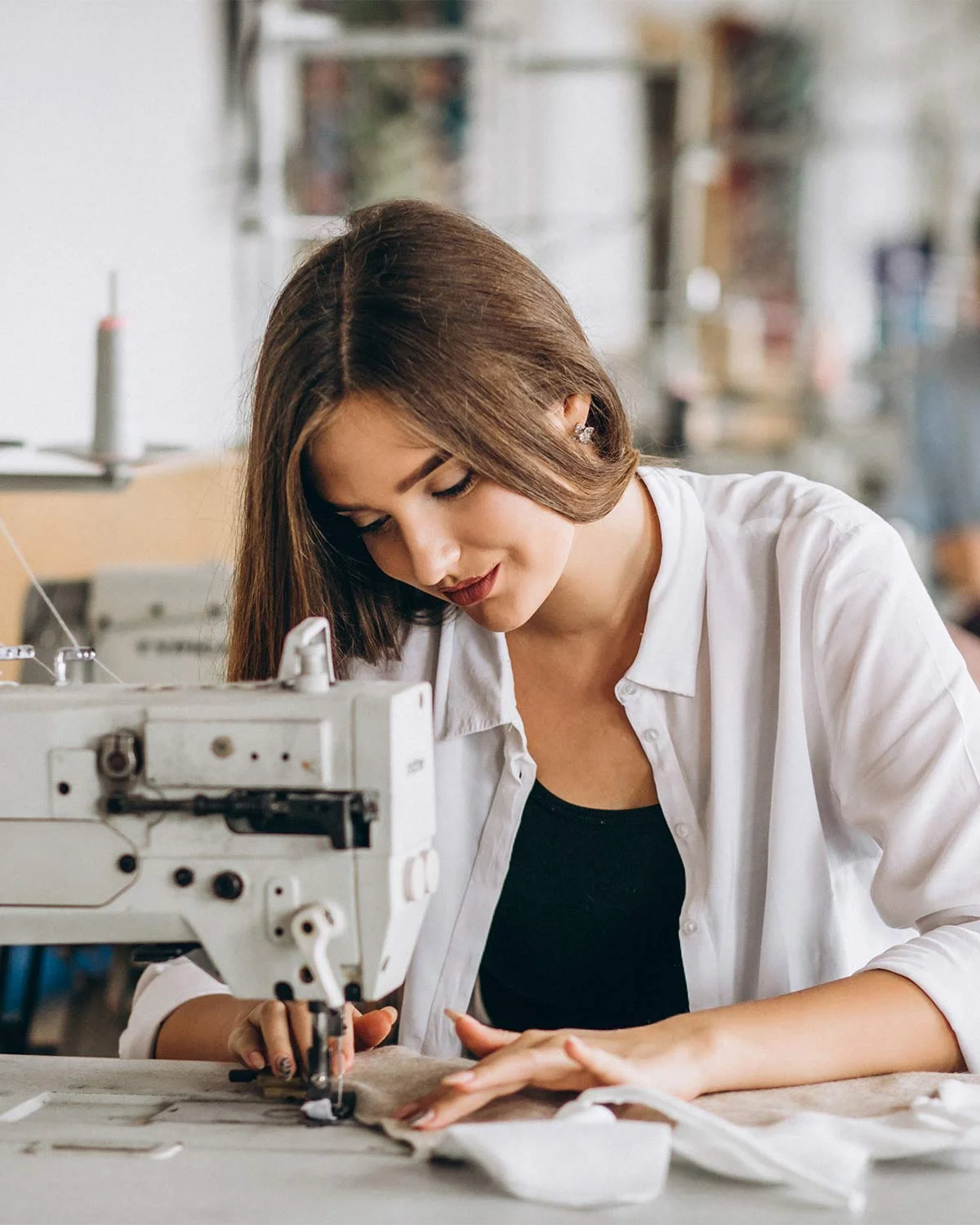 Hero image of modern apparel manufacturing and design collaboration