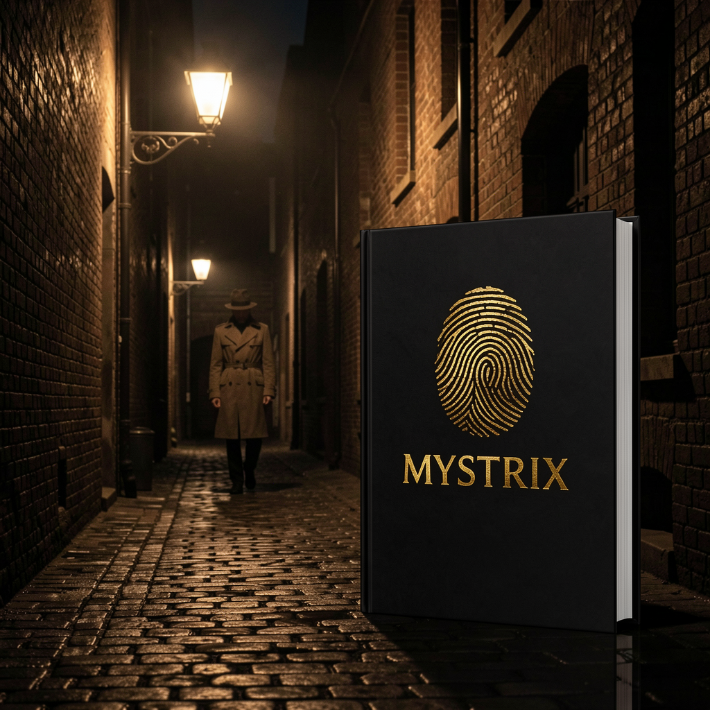 Mysterious detective alleyway