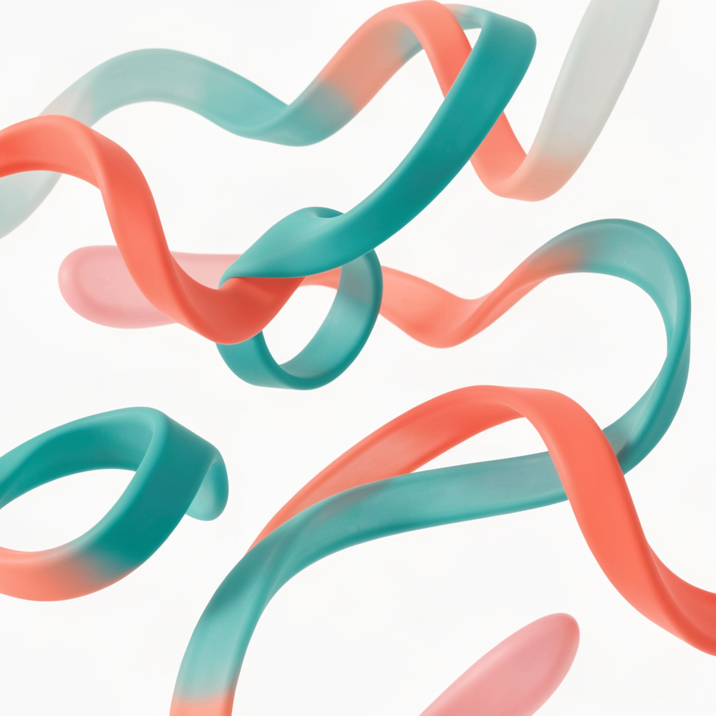 Abstract ribbons