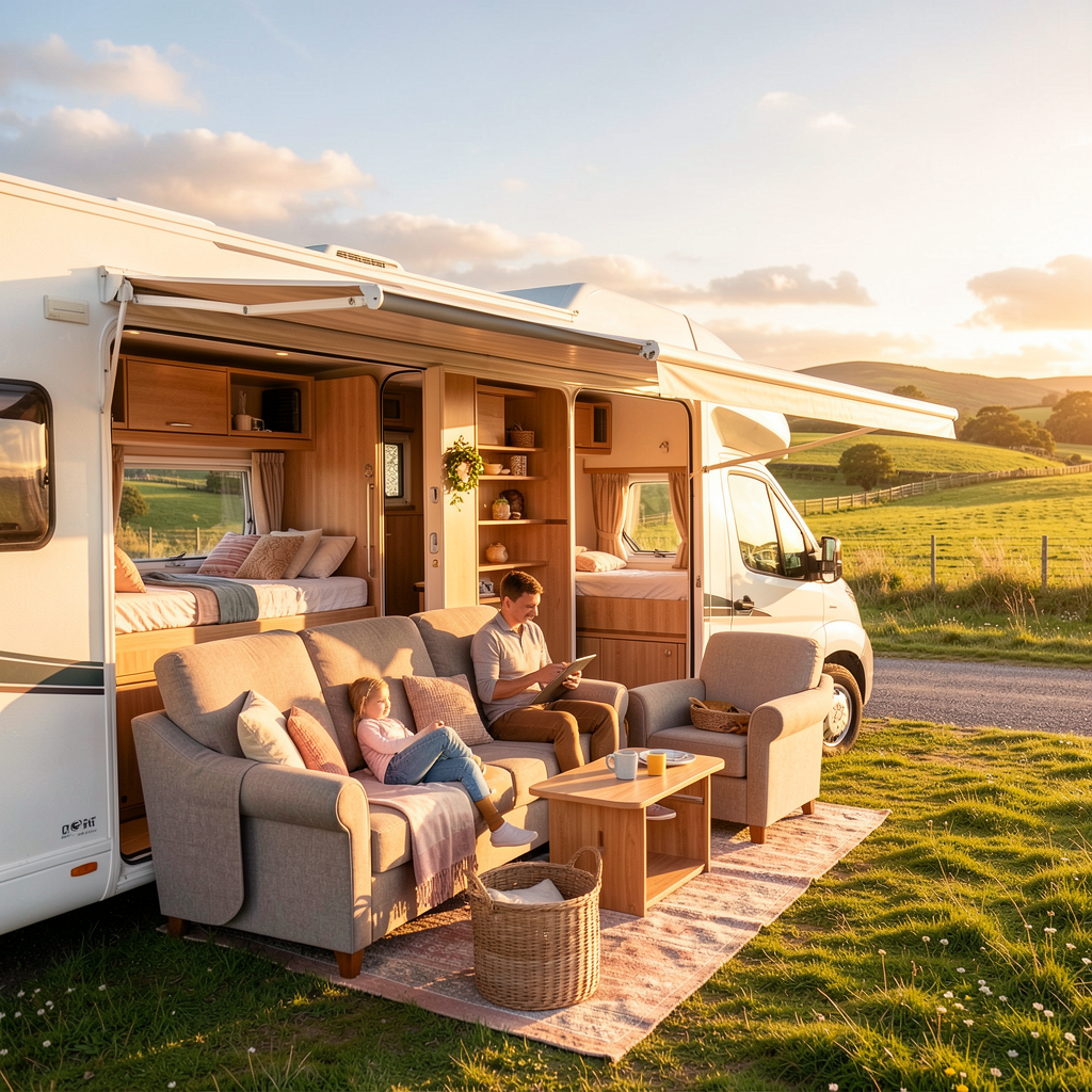 Family-friendly motorhome with bunk beds