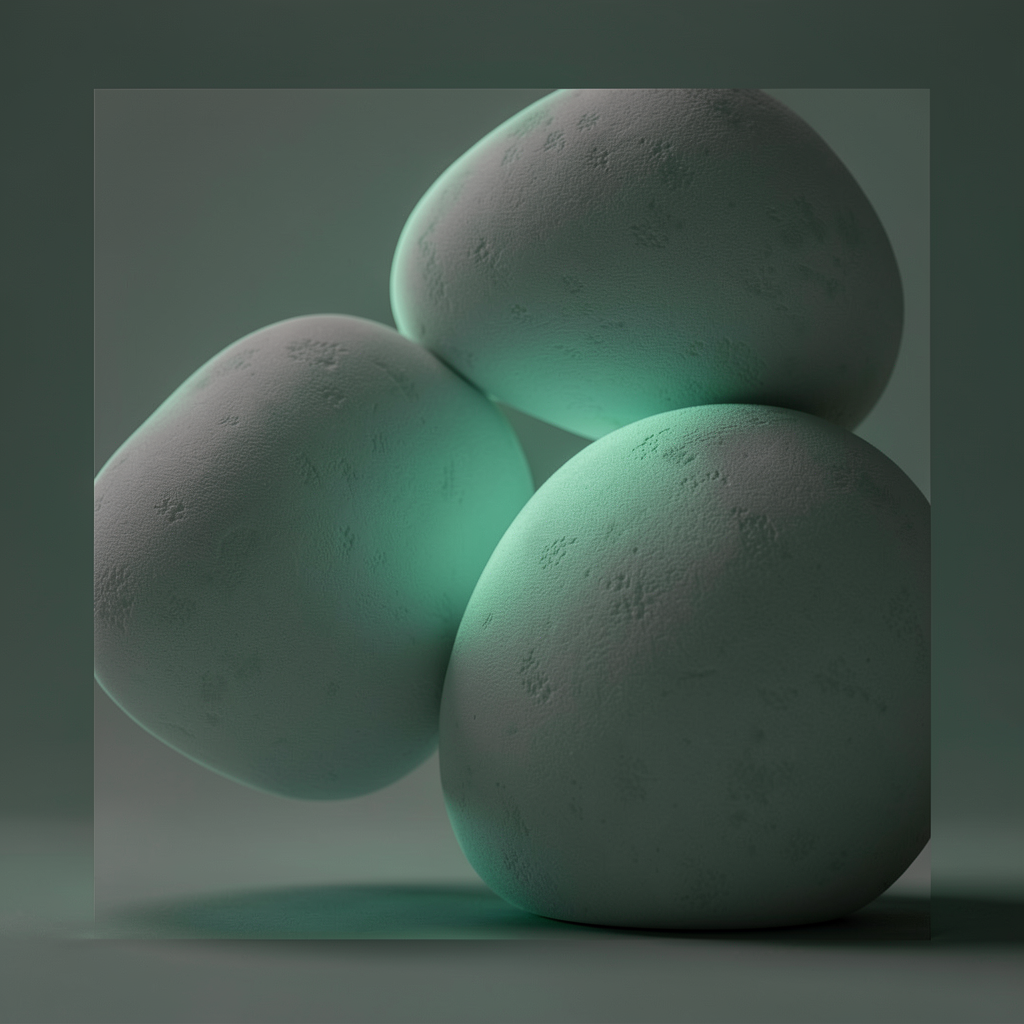 Emerald glow abstraction