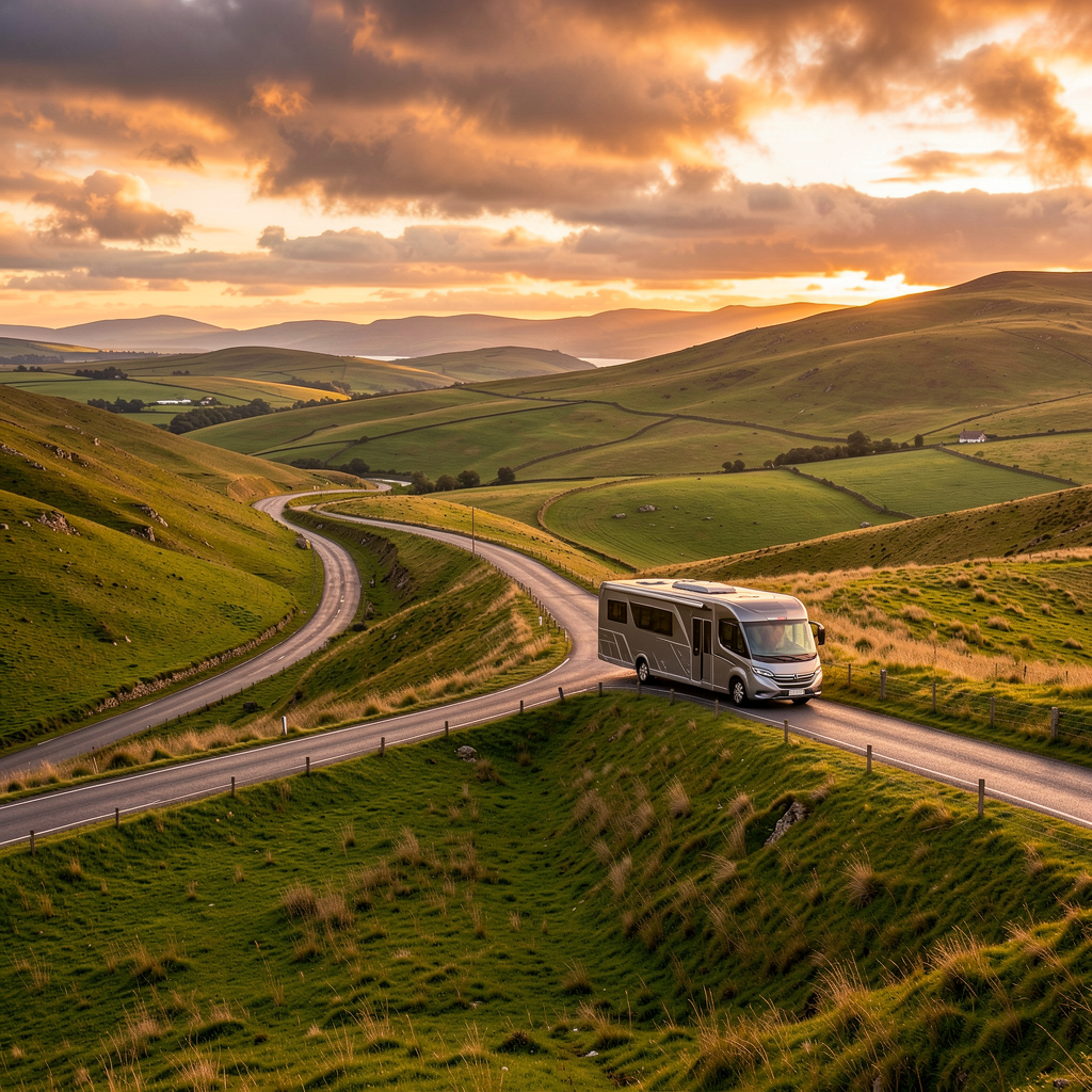 Welsh countryside journey vignette