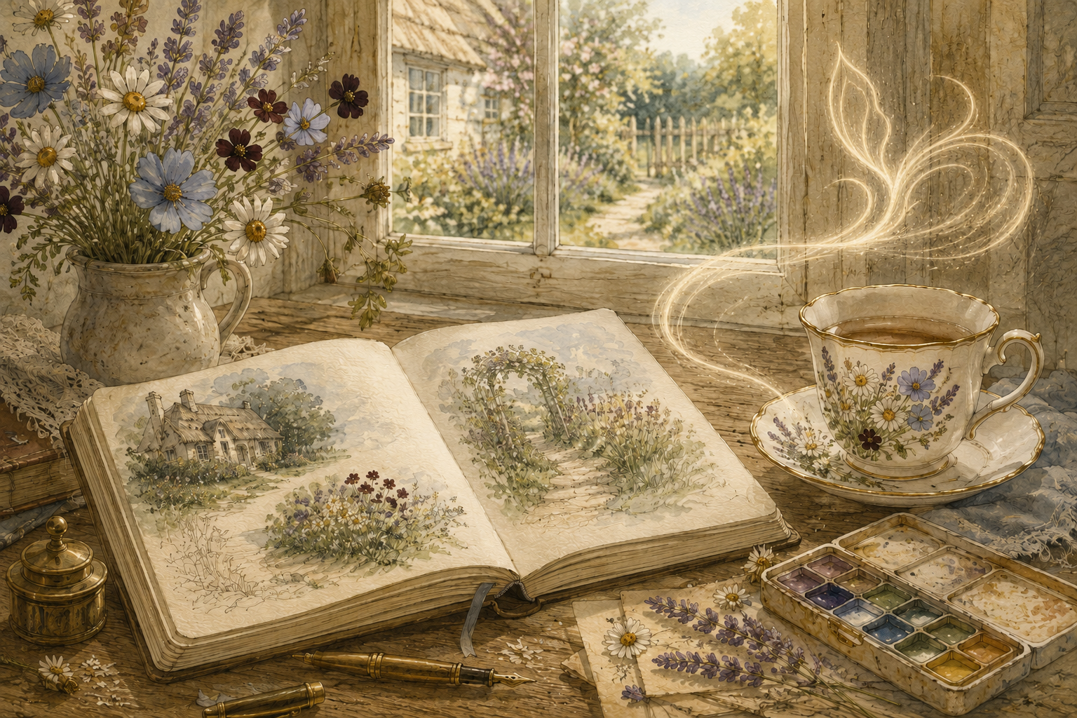 Historical illustration of Silverwisp Cottage