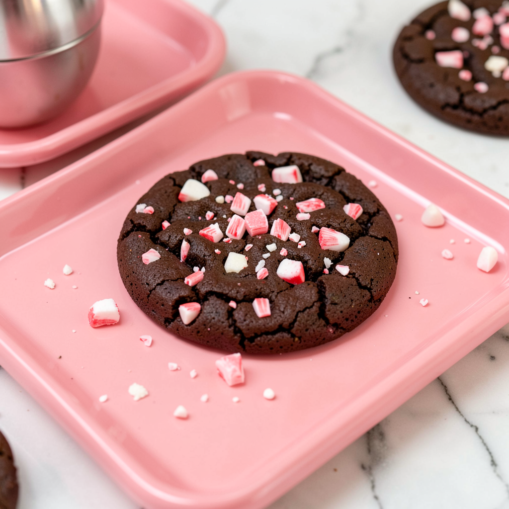 Peppermint cocoa cookie