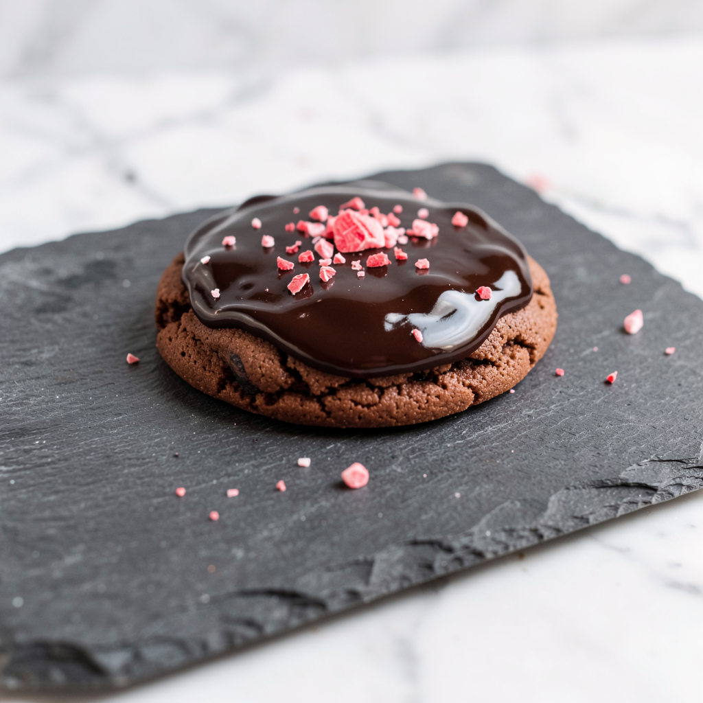 Peppermint cocoa cookie