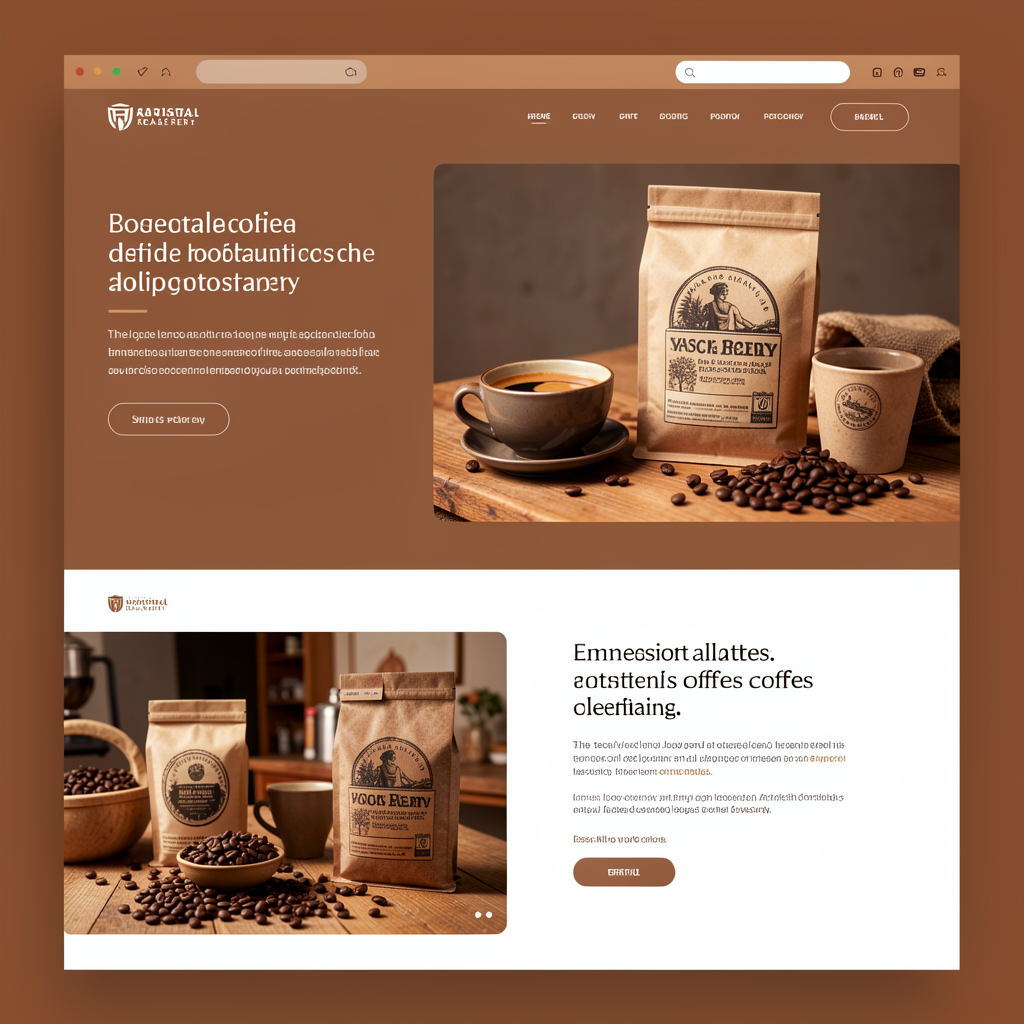 Artisanal Coffee Landing Page preview
