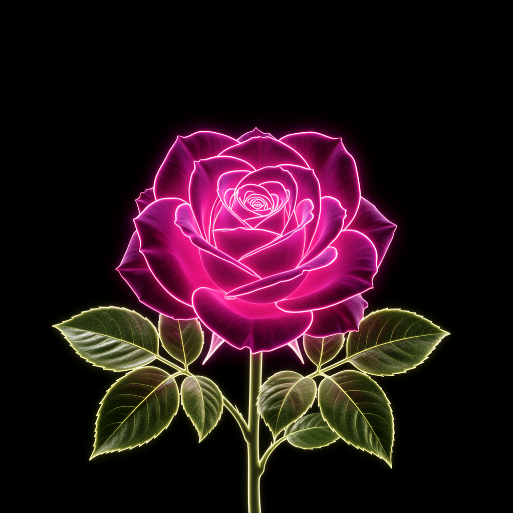 Neon Rose