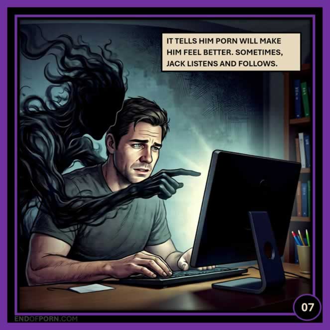 Jack opening the Bible