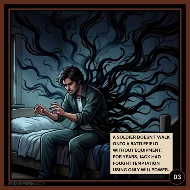 Jack alone in his room