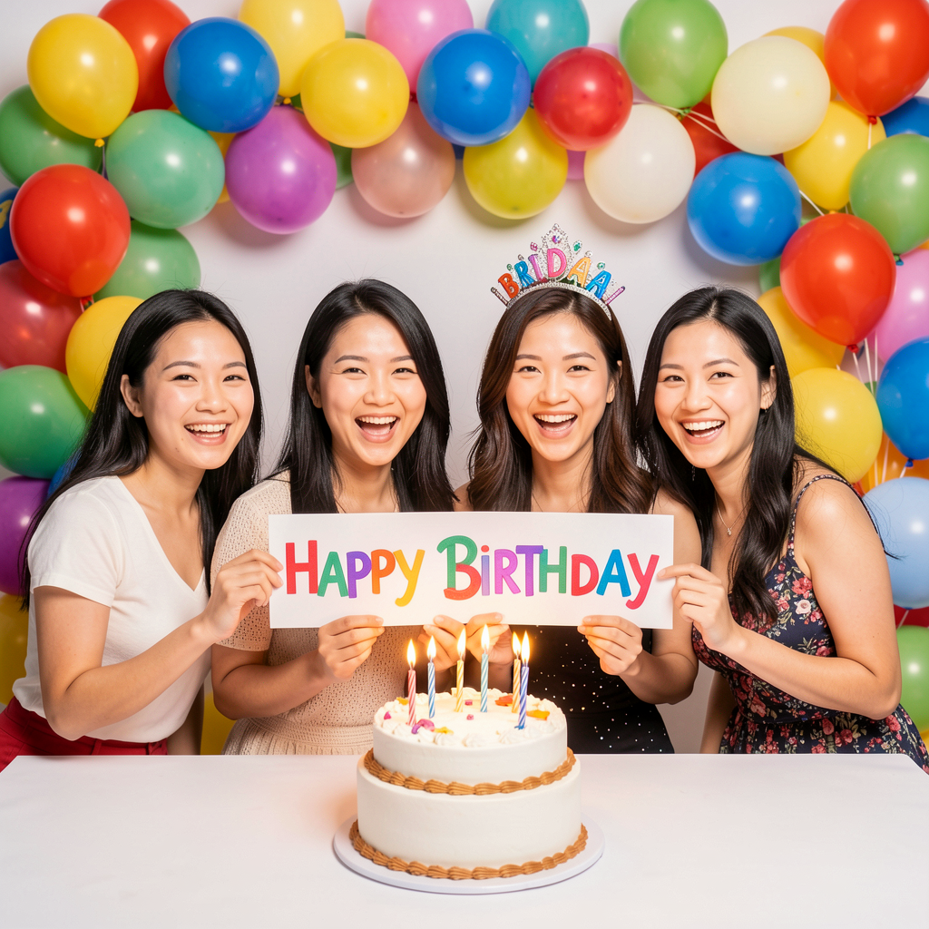 Birthday Celebration Photobooth Moment