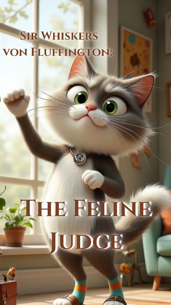 Cover of "The story follows Sir Whiskers' humorous daily judgments: he" - children's read-aloud flipbook by MR.JP