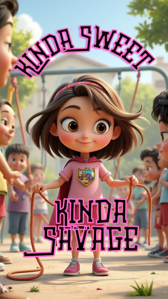 Cover of "Kinda Sweet Kinda Savage is a vibrant and humorous story about" - children's read-aloud flipbook by MR.JP