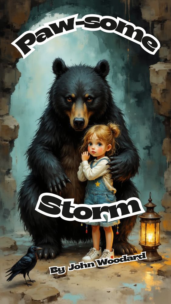 Cover of "Paw-some Storm: Lila and the Thunder Bear's Hug Quest," curious" - children's read-aloud flipbook by MR.JP