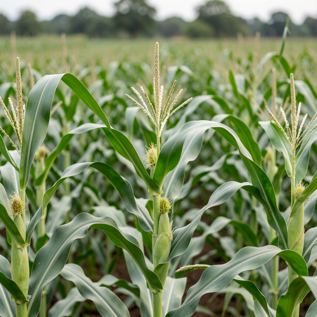 Maize crop in the field