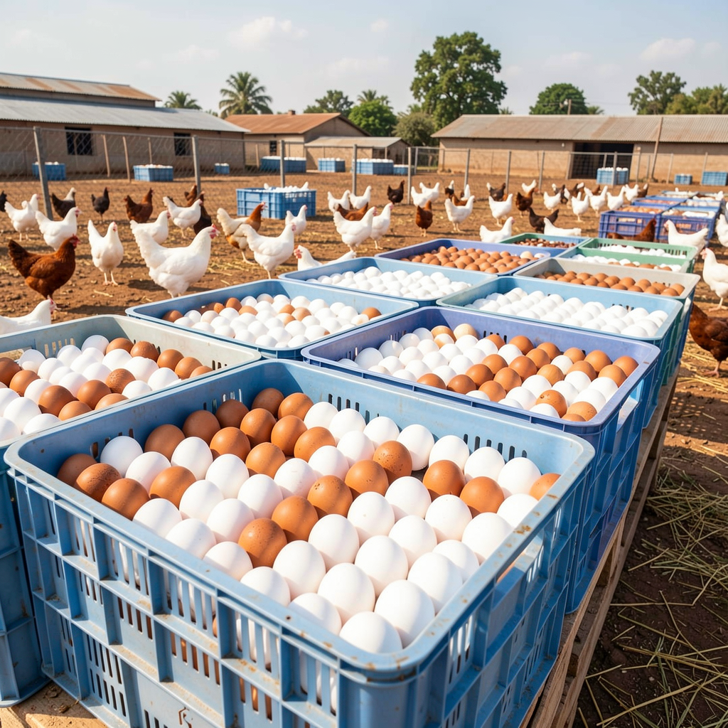 Fresh table eggs from SOLBAREM poultry farm