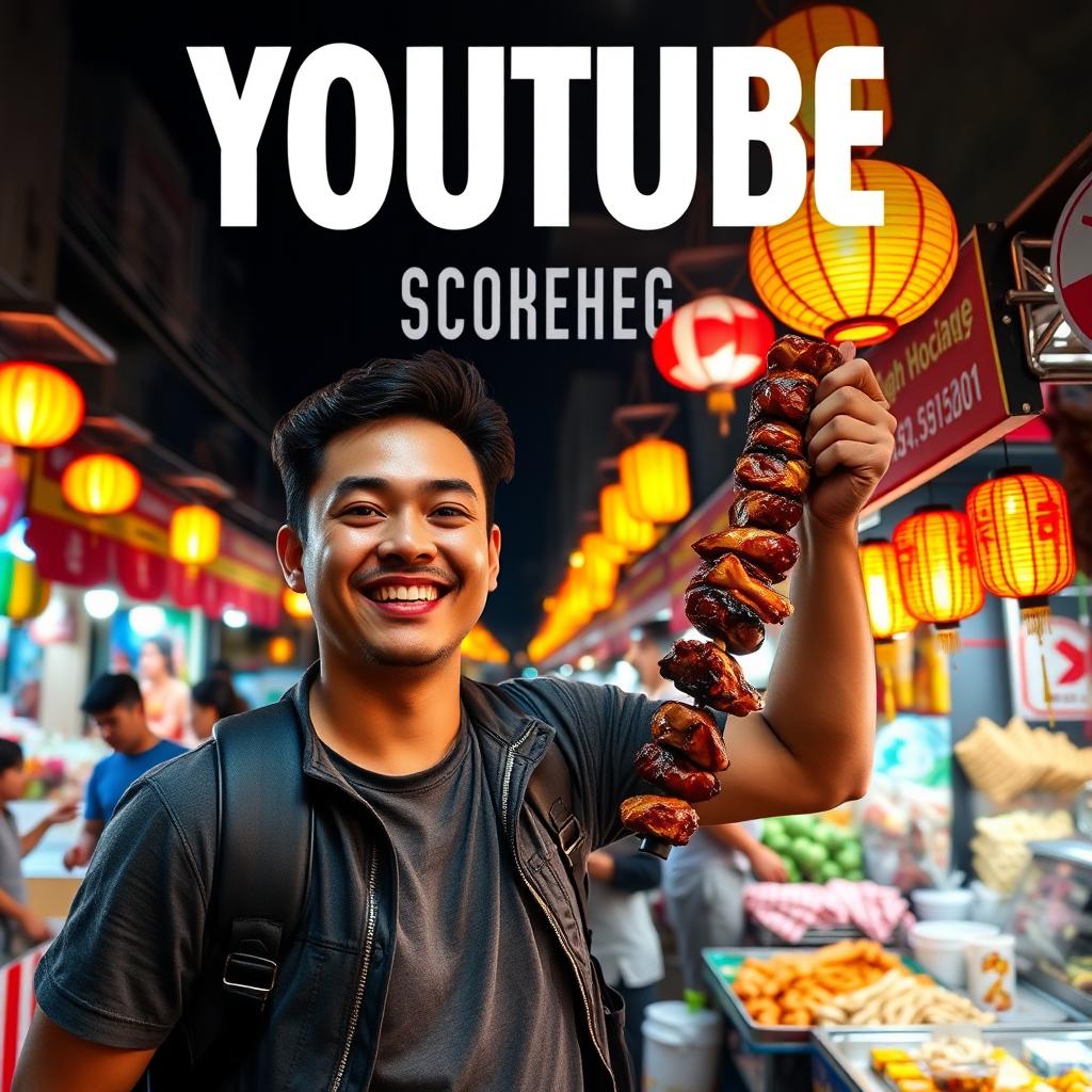 Tony Hoang at a night market