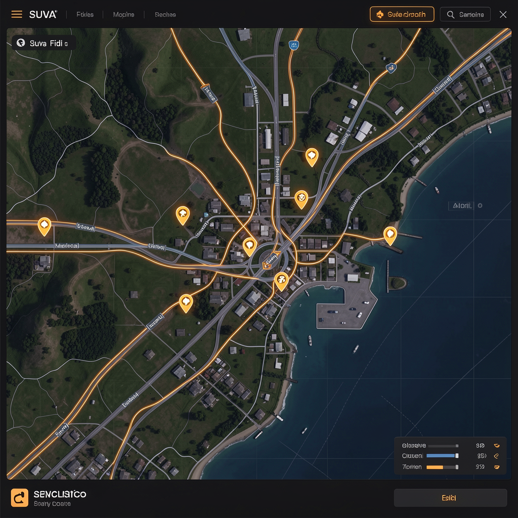 Suva Coverage Map