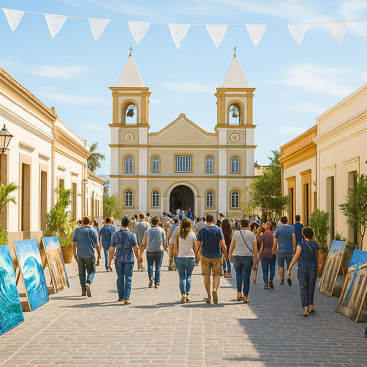 A photorealistic image showcasing a community project, such as a community garden or a local development initiative. Diverse individuals should be included, participating in a collaborative effort. The image should be warm and vibrant, showing positive results and growth within the community.