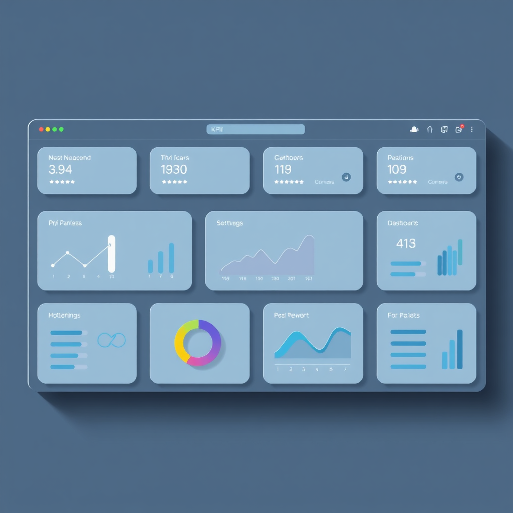 Mini dashboard with KPIs