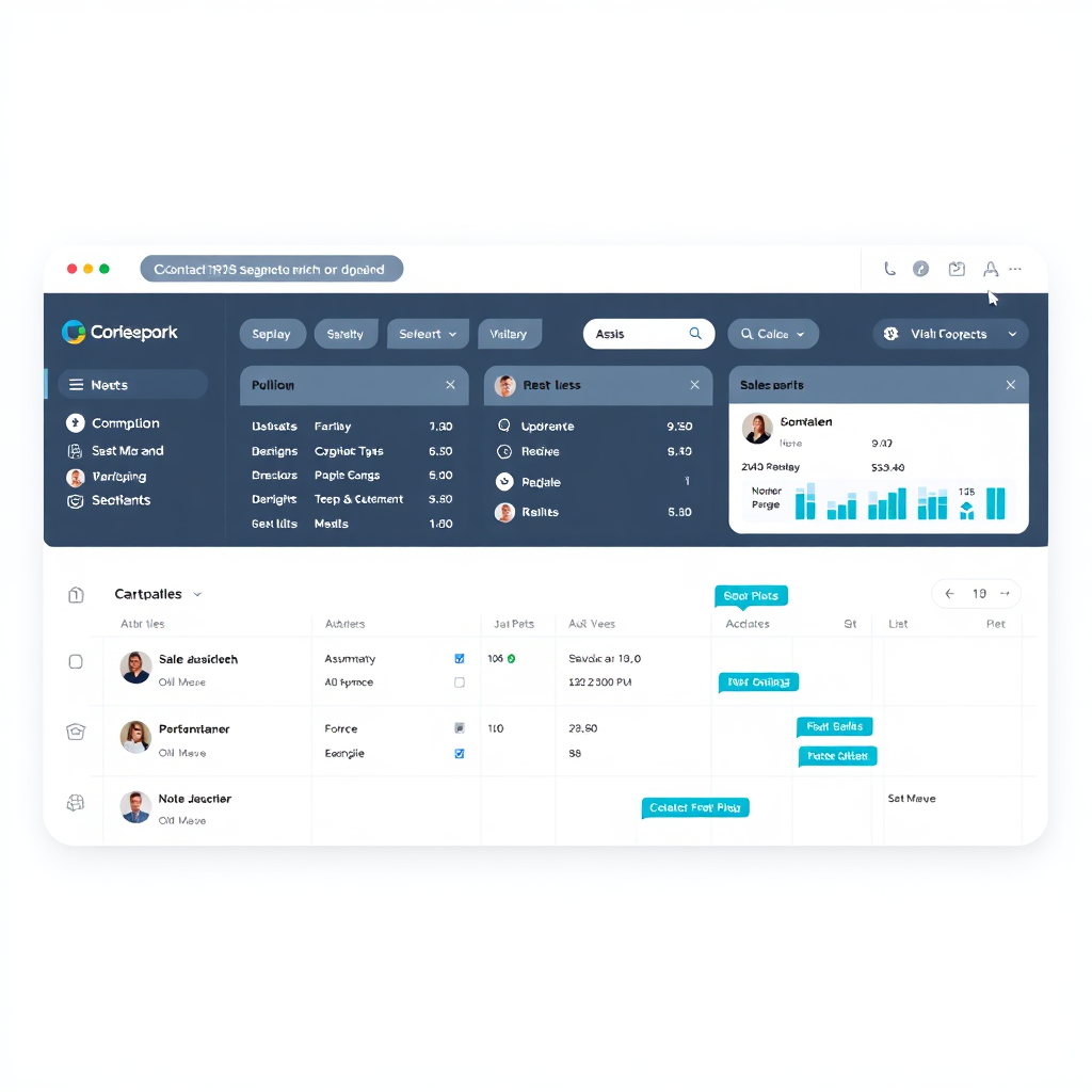 CRM dashboard