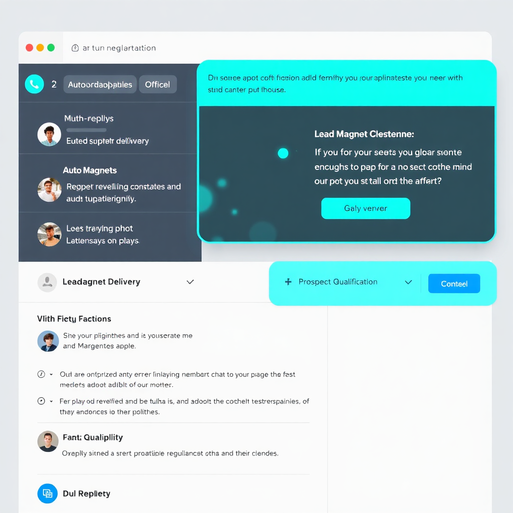 DM automation interface screenshot